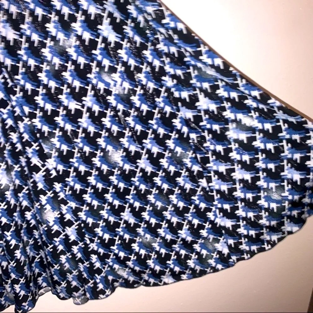 Studio 1940 18W/20W MIDI Print Polyester Spandex Skirt Retro Style